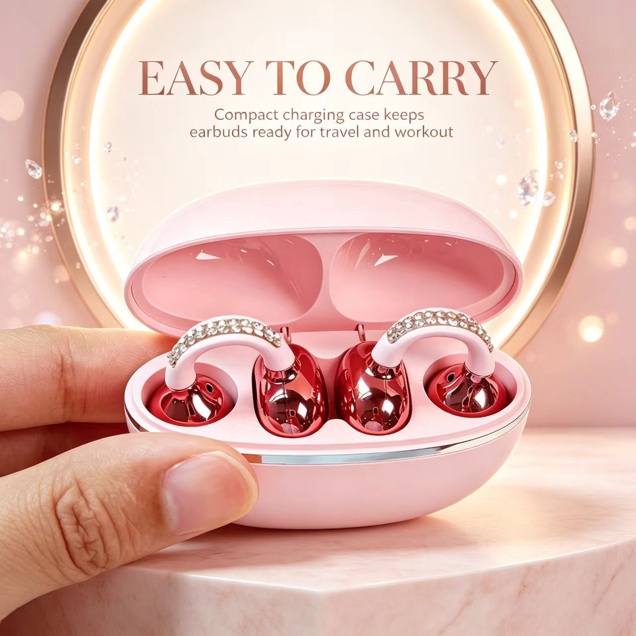 Sleep Mask Headphones Bluetooth - Auriculares inalámbricos con clip de oreja