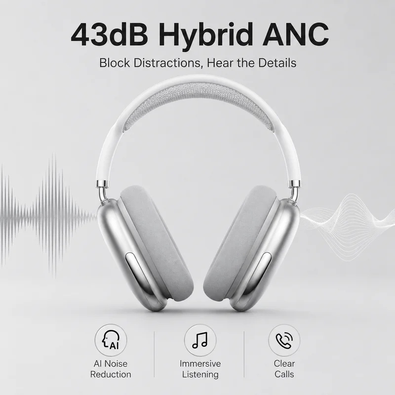 Auriculares inalámbricos Bluet - Anc Wireless Over Ear Headphones reseña y precio