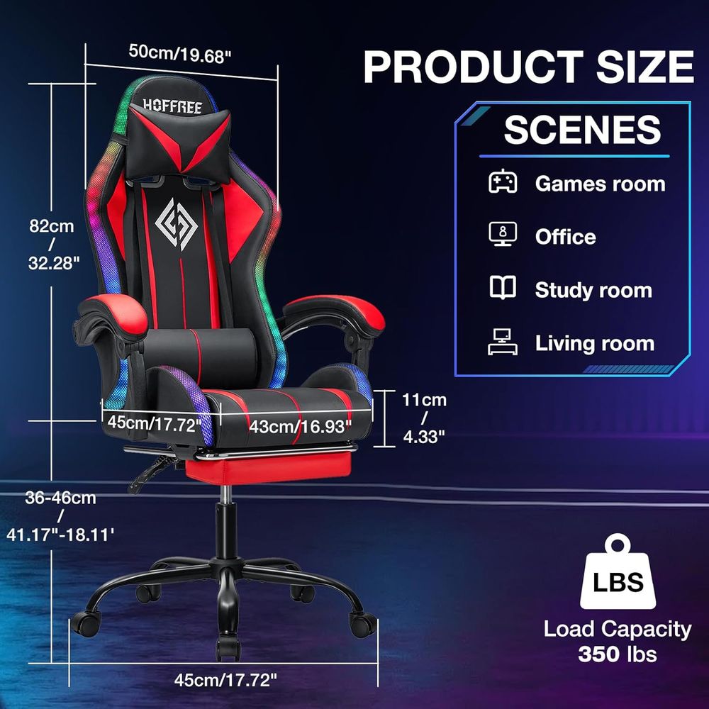 Silla Gaming RGB con Altavoces - Speakers reseña y precio