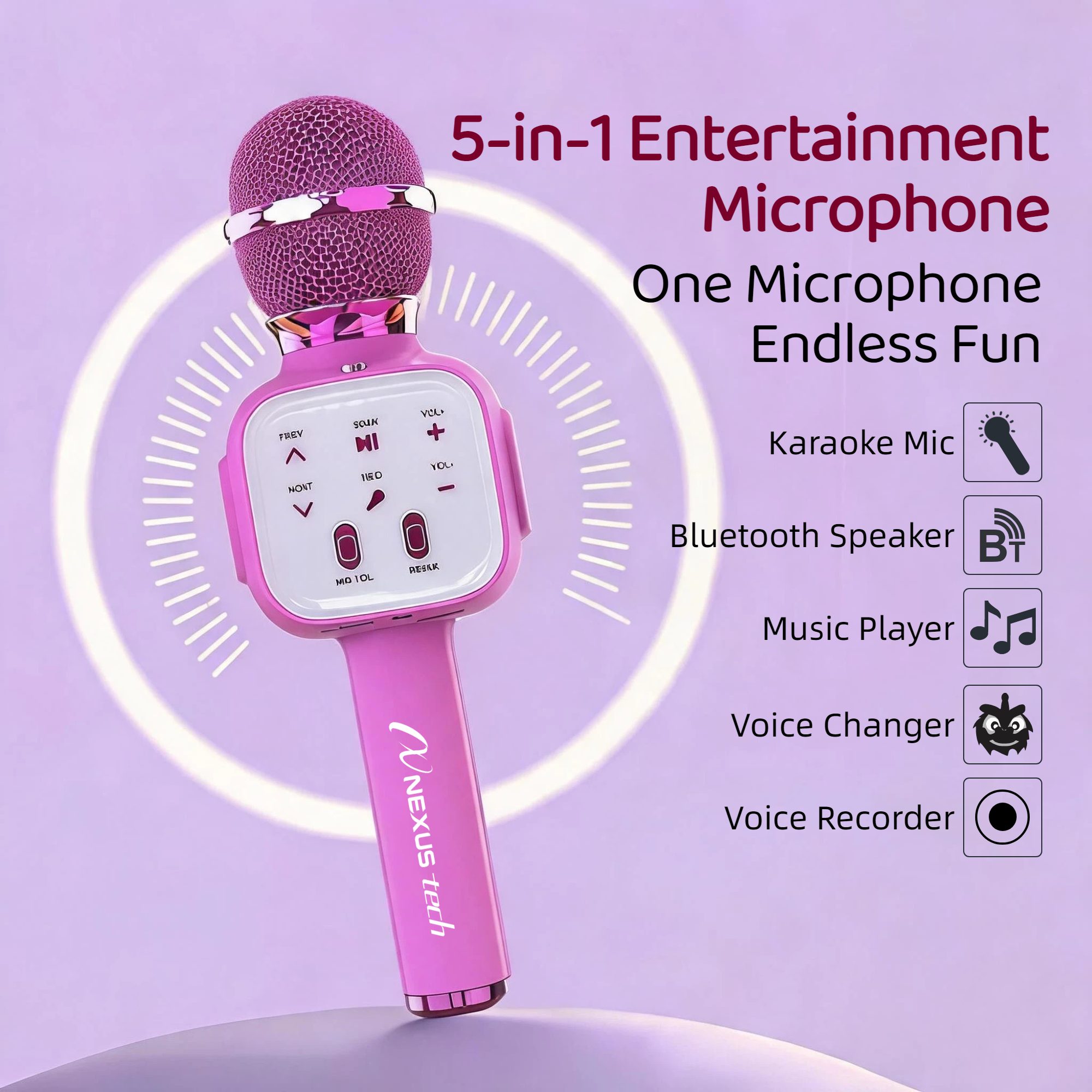Micrófono de karaoke inalámbri - Speakers reseña y precio