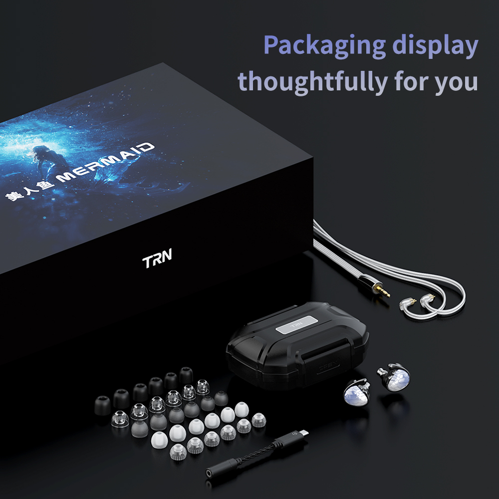 Auriculares TRN Mermaid 1BA+1D - Planar Magnetic Iem Earphones reseña y precio