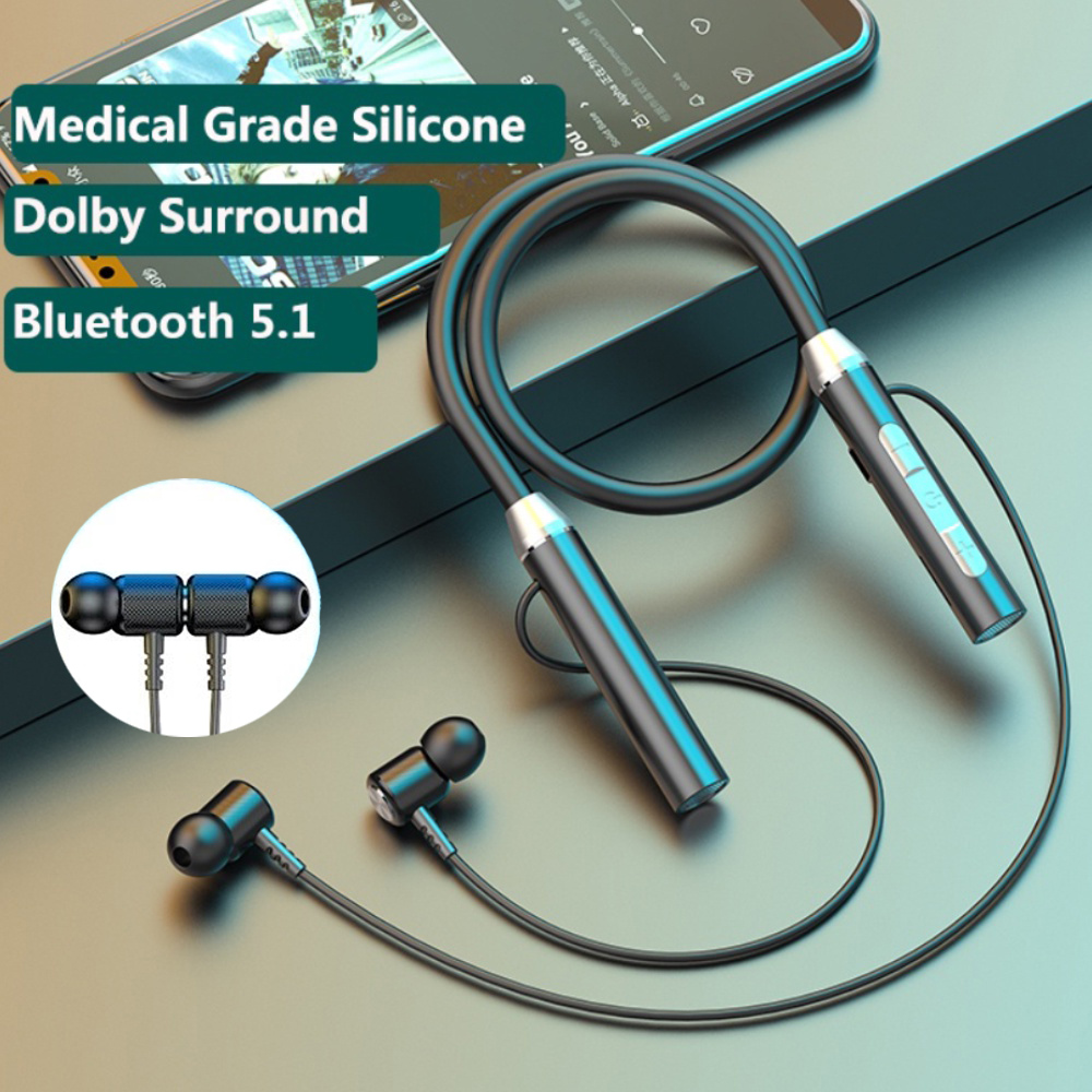 Auriculares inalámbricos con B - Magnetic Neckband Sports Earphones reseña y precio