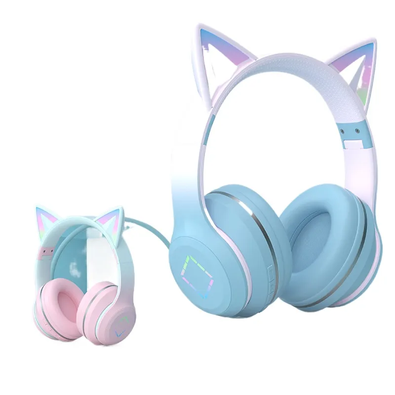 Auriculares inalámbricos Bluet - Cat Ear Bluetooth Headset Led reseña y precio
